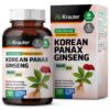 Version 1.0.0 botella BIO KRAUTER cápsulas ginseng rojo coreano fuerza 1600mg