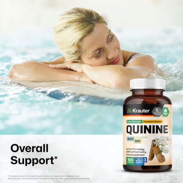 Version 1.0.0 BIO KRAUTER Quinina Cápsulas mostradas cerca