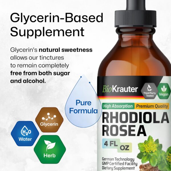 BIO KRAUTER rhodiola rosea extracto para apoyo relajación
