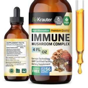 Suplemento BIO KRAUTER gotas líquidas de hongos medicinales