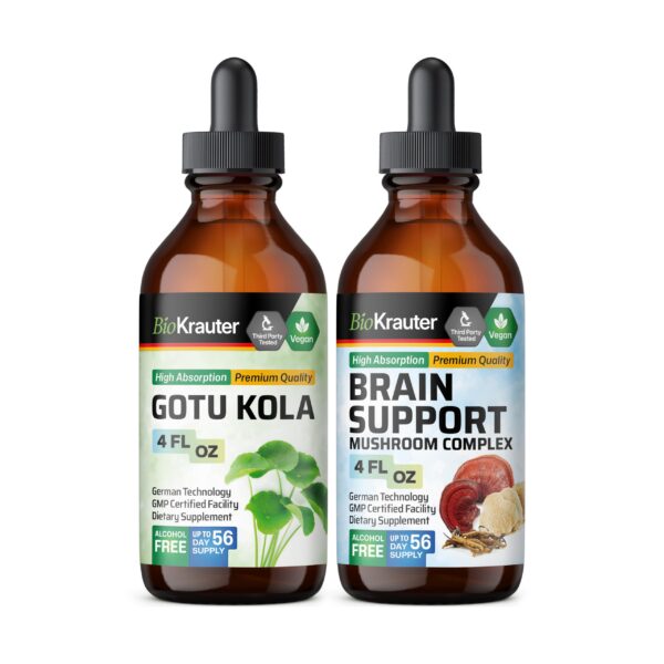 tintura gotu kola bio krauter soporte cerebral vegana 4 oz