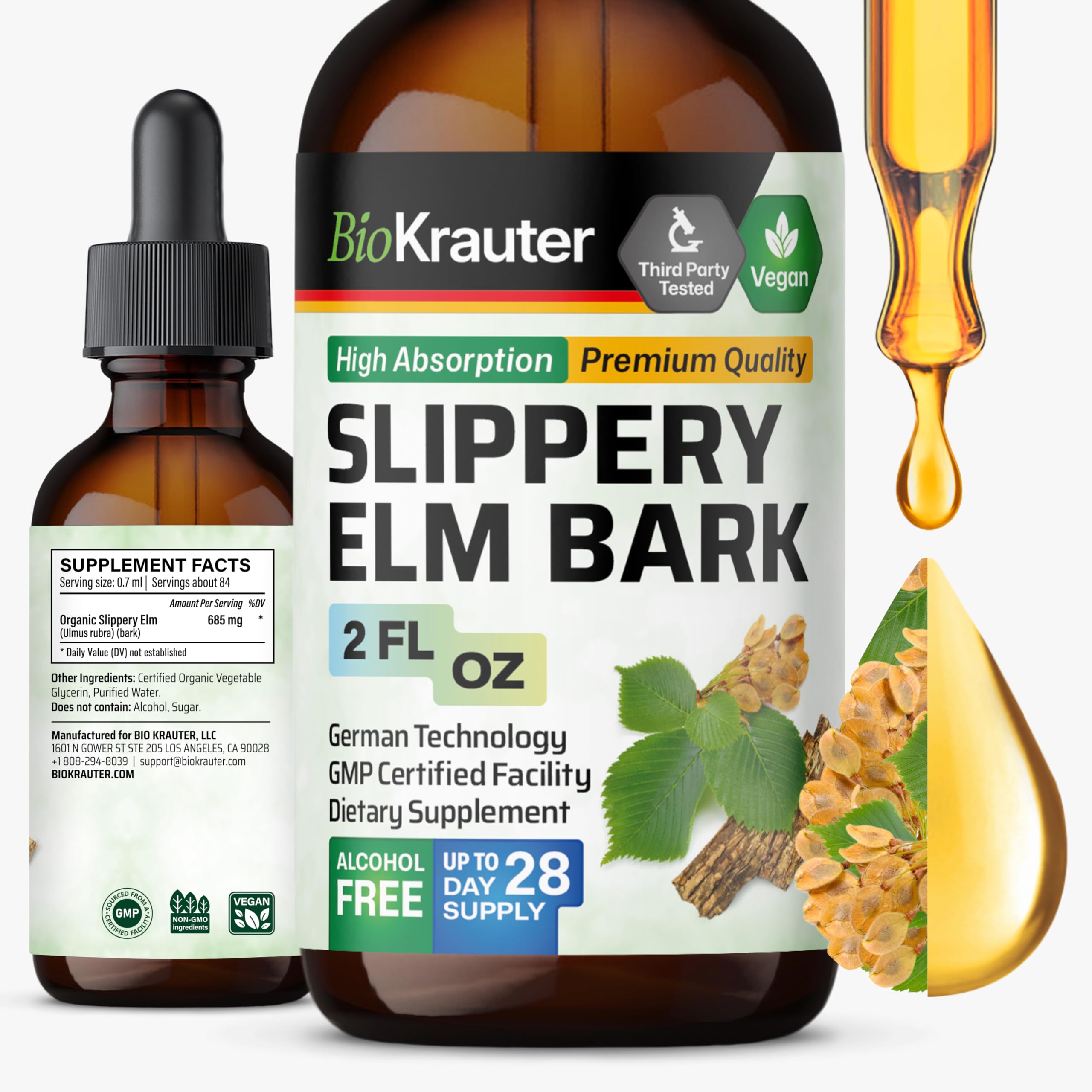 BIO KRAUTER Slippery Elm Bark Tincture