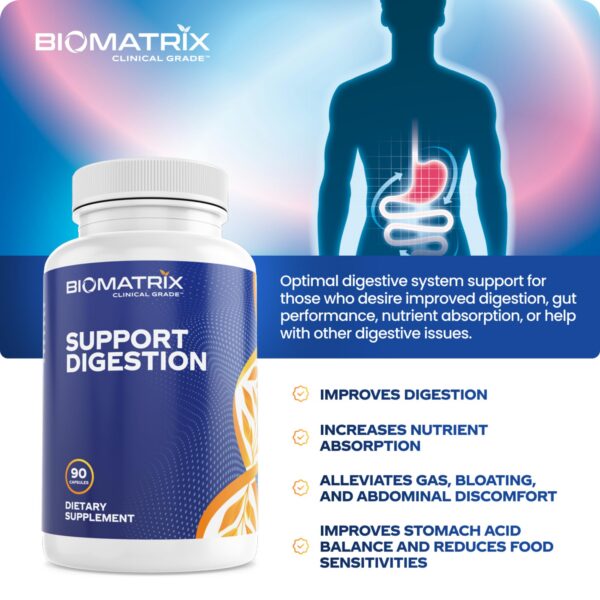 Caja y frasco de BioMatrix Digestive Enzymes