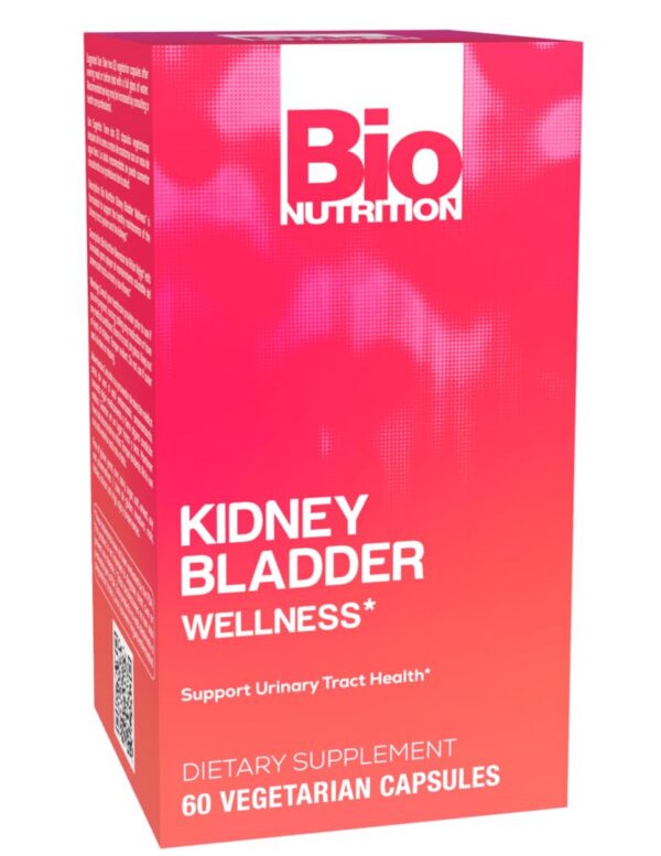 Frasco Bio Nutrition Kidney Bladder Wellness 60 cápsulas vegetarianas