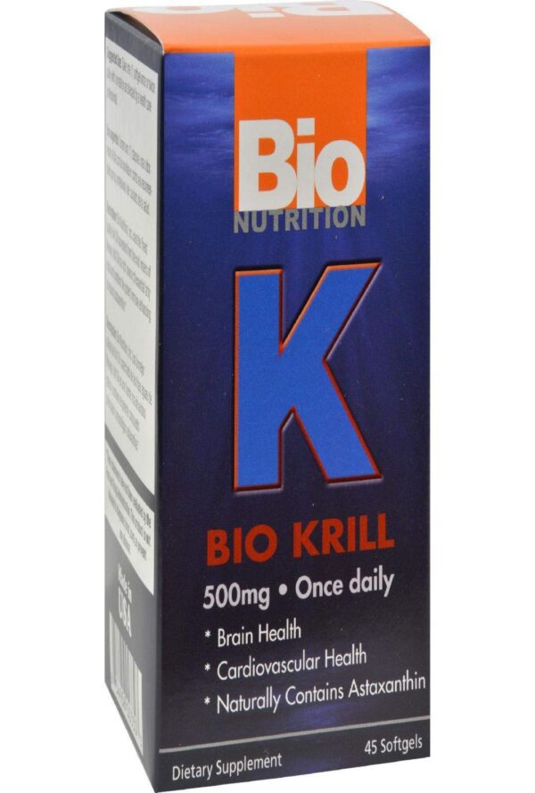Version 1.0.0 Frasco de Bio Nutrition Krill Oil Complex con 45 cápsulas blandas