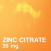 Bio Nutrition Zinc Citrate frasco espalda