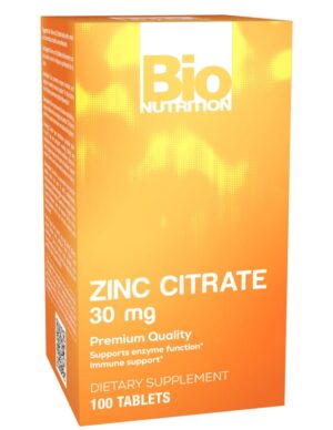 Bio Nutrition Zinc Citrate frasco frontal