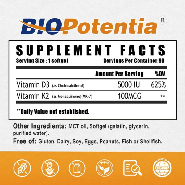 Version 1.0.0 Etiqueta de dosificación D3 K2 MK-7
