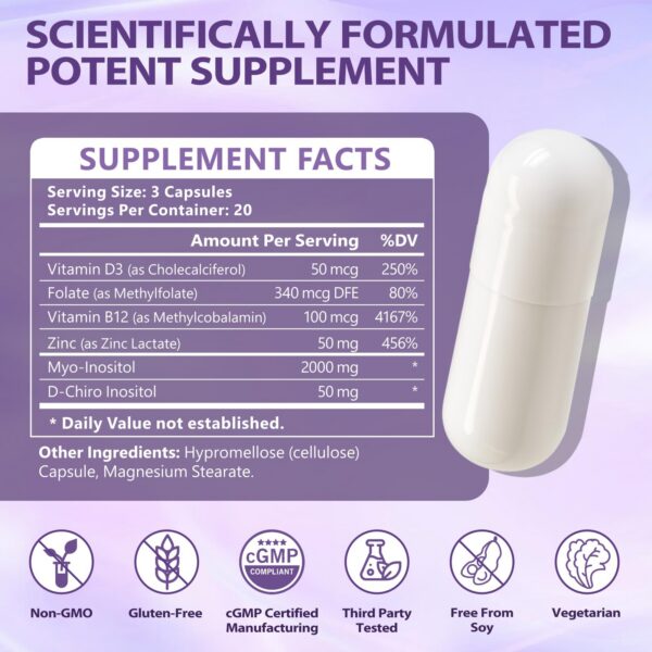 Etiqueta con formas de inositol