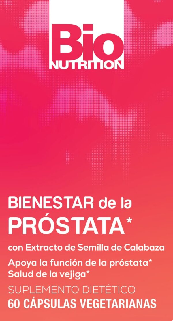 Interior de envase Bio Próstata 60 cápsulas