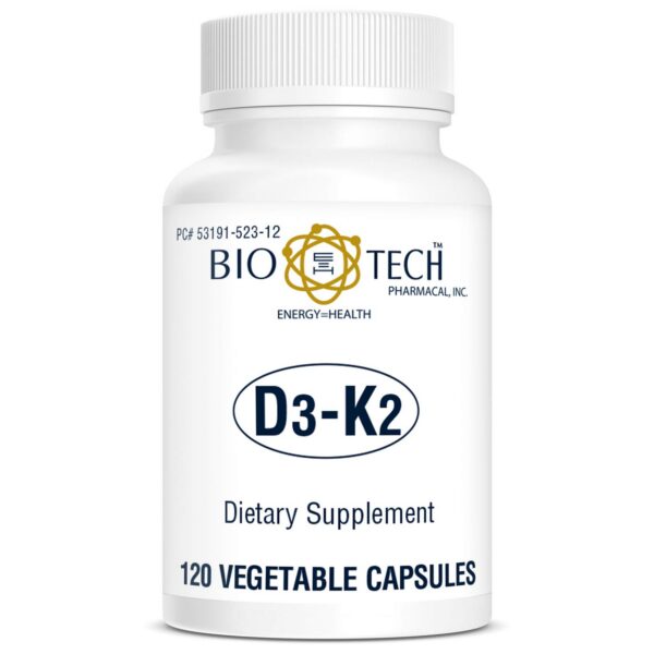 Cápsulas vegetales Bio-Tech D3-K2