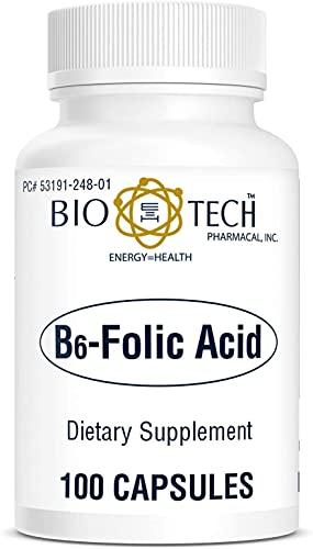 Frasco Bio-Tech Pharmacal B6 ácido folico