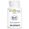Etiqueta de Bio Tech Vitamina D-3