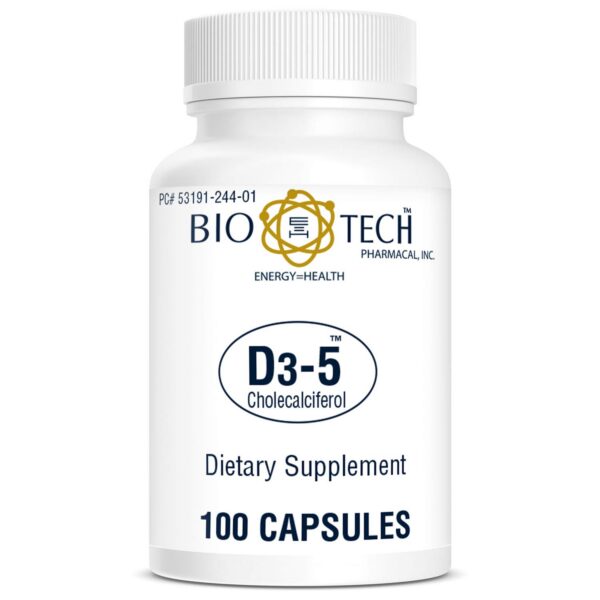 Etiqueta de Bio Tech Vitamina D-3