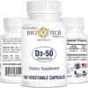 Etiqueta del producto Bio-Tech Pharmacal Vitamina D3
