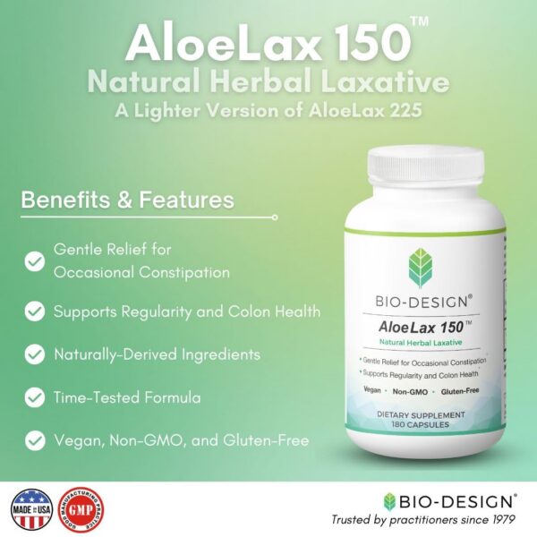 Biodesign Aloe Lite 150 mg envase lateral suplemento natural