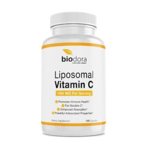 Version 1.0.0 Biodora suplemento vitamina c liposomal 1400mg frasco 180 cápsulas