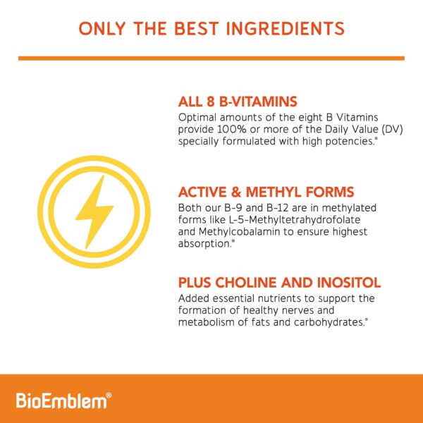 Cápsulas de BioEmblem Vitamin B Complex