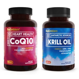 Frasco BioEmblem Krill Oil CoQ10