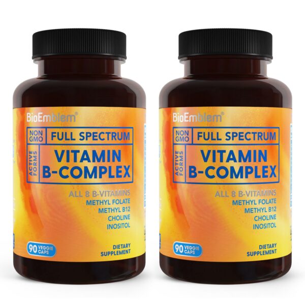 BioEmblem Complejo de vitamina B etiqueta frontal