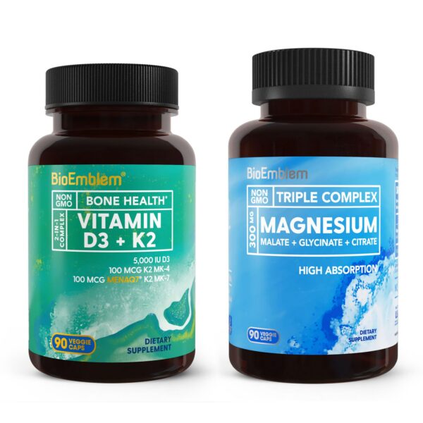 BioEmblem Vitamina D3 K2 cápsulas front label
