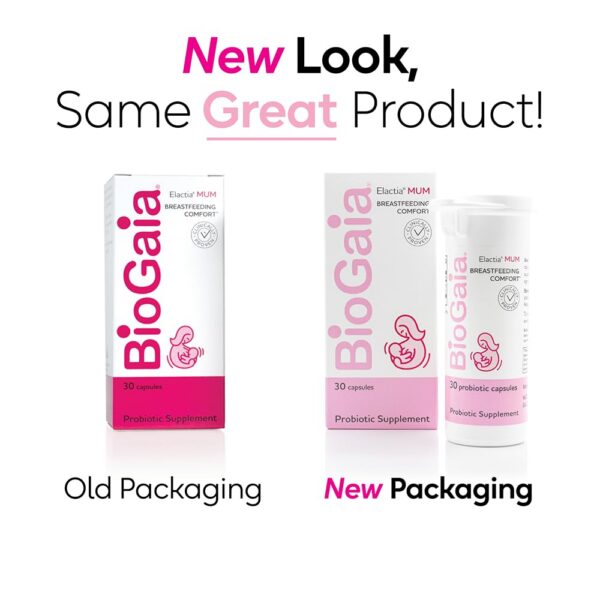 Version 1.0.0 BioGaia Elactia etiqueta del producto