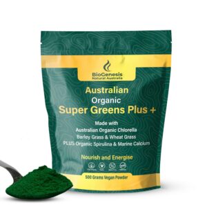 Version 1.0.0 Polvo de supergreens Biogenesis SuperGreens Plus bolsa 500 gramos