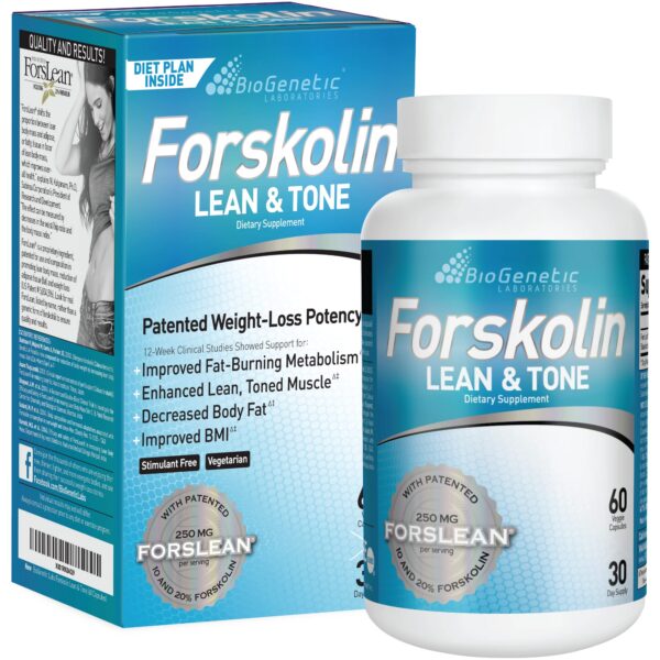 Frente del envase BioGenetic Forskolin Lean & Tone