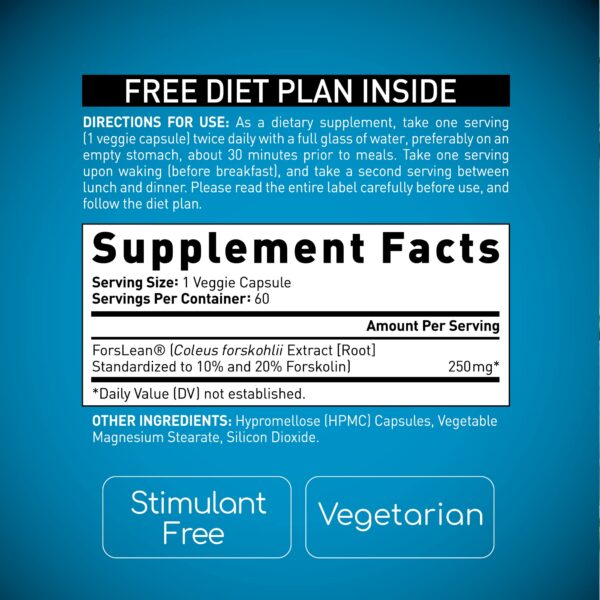 Etiqueta de BioGenetic Forskolin Lean & Tone