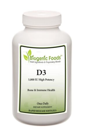 Version 1.0.0 Biogenic Foods Vitamina D3 Softgel frasco