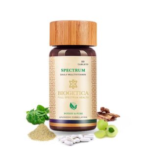 Biogetica Spectrum Ayurvedic multivitamin 80 tabletas frontal