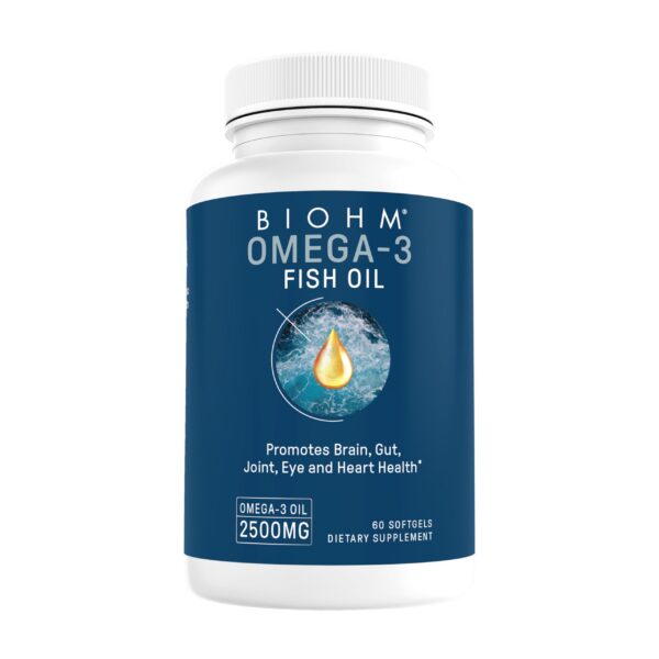 Frente de la etiqueta BIOHM Omega-3