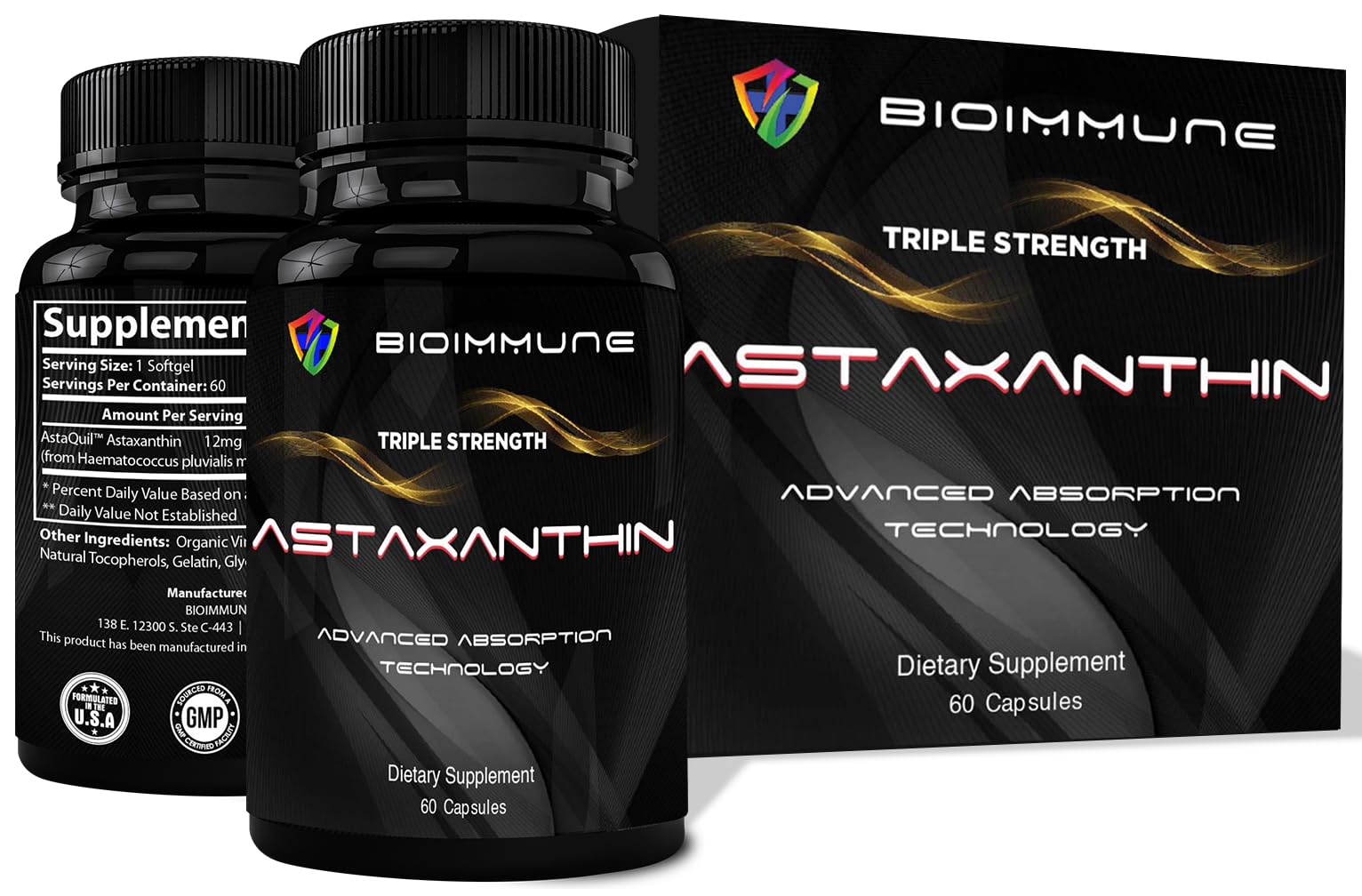 BioImmune AstaQuil Astaxantina 12 mg 60 cápsulas blandas