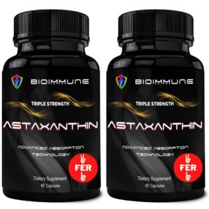 BioImmune AstaQuil Astaxantina frasco y cápsulas