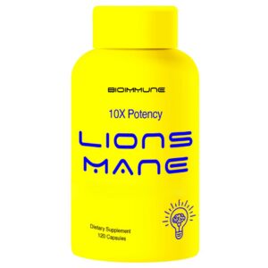 Version 1.0.0 BioImmune melena de león orgánico 10X extracto 120 cápsulas