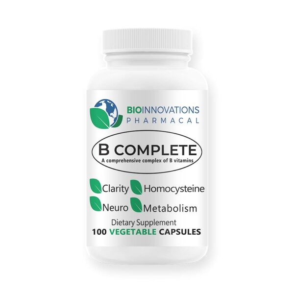 Version 1.0.0 BioInnovations B complex suplemento 100 cápsulas veganas