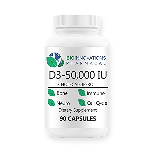 Version 1.0.0 BioInnovations Vitamina D3 50000UI frasco suplemento