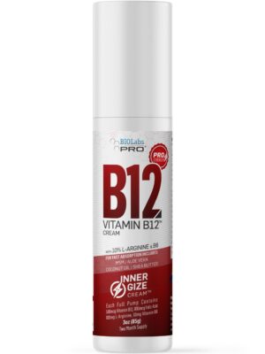 Version 1.0.0 BIOLABS PRO Innergize crema B12 natural botella frontal