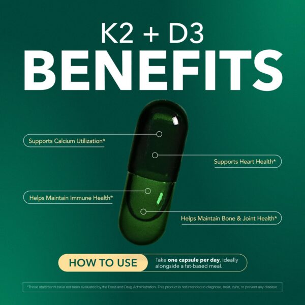 Cápsulas BIOLIGENT D3 K2