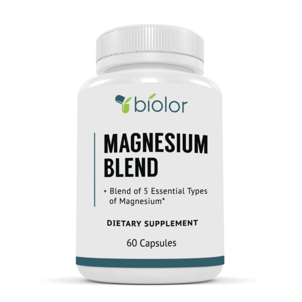 Version 1.0.0 Biolor Magnesium Complex botella y etiqueta frontal