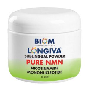 Vista frontal de Biom NMN Polvo Sublingual
