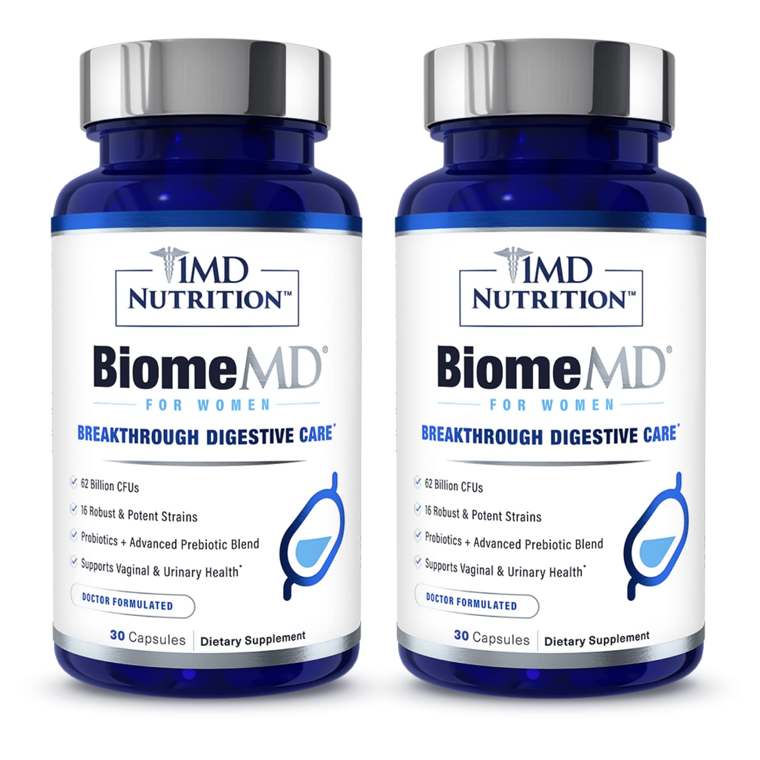 1MD Nutrition Probiotics, 62 Billion CFU