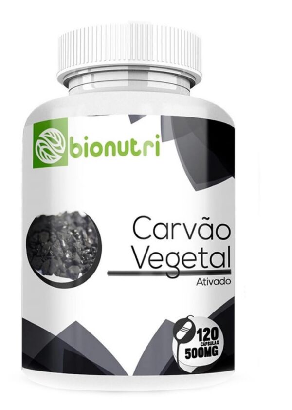 Bionutri carbón activado 500 mg cápsulas envase