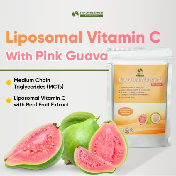 Version 1.0.0 Bionutricia suplemento polvo Vitamin C polvo guayaba rosa