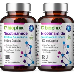 biophix B-3 nicotinamida 500 mg frasco cápsulas