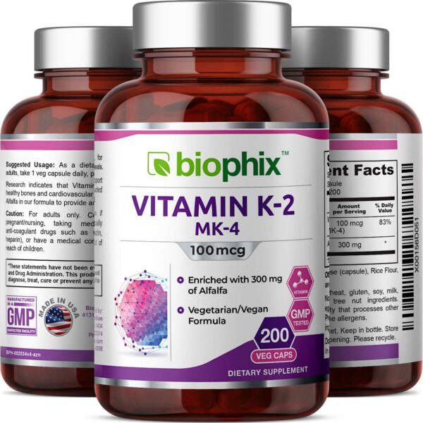 Biophix K2 MK-4 etiqueta frontal