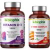 Vitamina D-3 5000 IU de biophix en cápsulas blandas