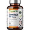 biophix Vitamina K2 MK7 300mcg suplemento 60 cápsulas veganas