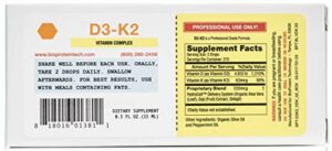 Version 1.0.0 BioProtein Technology suplemento líquido sublingual D3-K2 0.5 oz