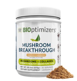 BiOptimizers café alternativo hongos caramelo salado envase